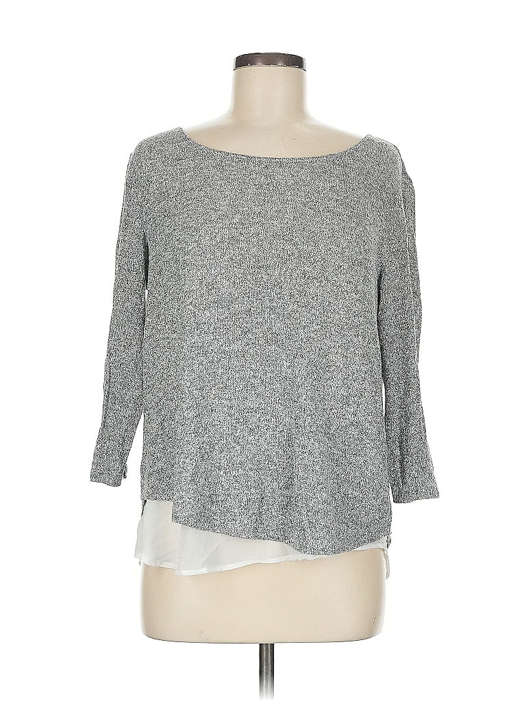 SOHO Pre-owned 3/4 Sleeve T-shirt In Gray