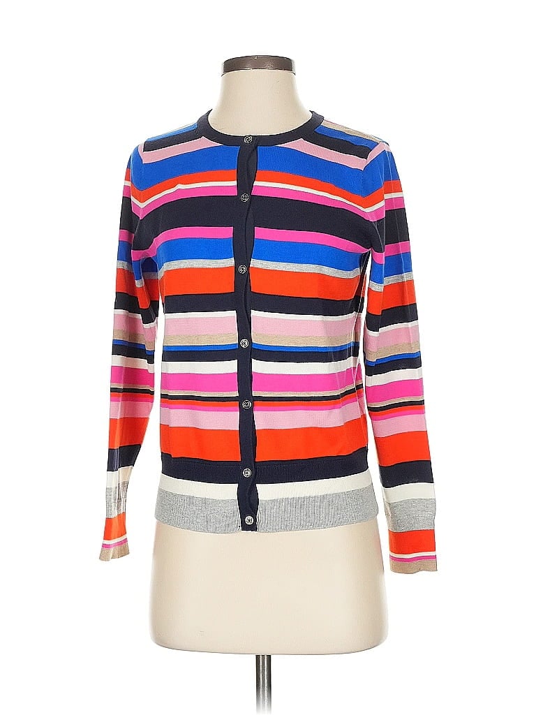 Pre-owned Lands' End Cardigan Sweater In Orange