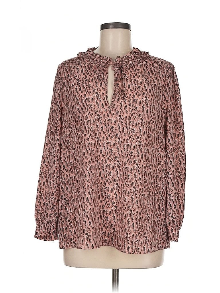 Click to view more detailed imagery on our partner's website Pre-owned Joie Long Sleeve Blouse In Brown