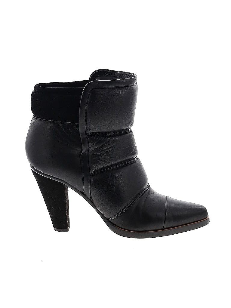 Chloé 100% Leather Black Ankle Boots Size EU 38 1/2 - photo 1