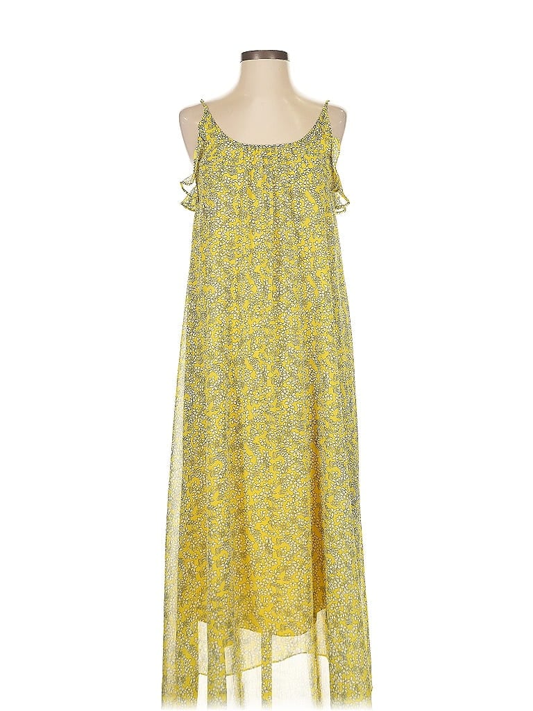 WHO WHAT WEAR Pre-owned Casual Dress In Yellow