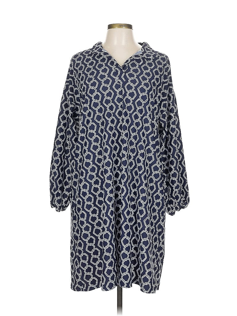 Jude Connally Blue Casual Dress Size L - photo 1