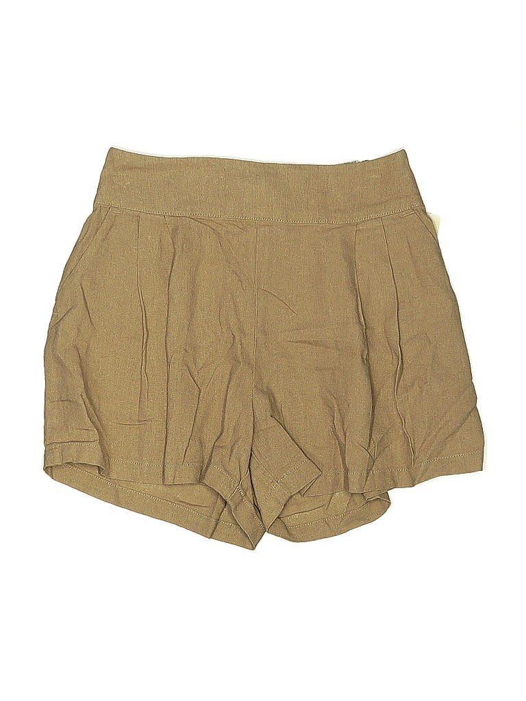 Pre-owned Rewash Khaki Shorts In Brown