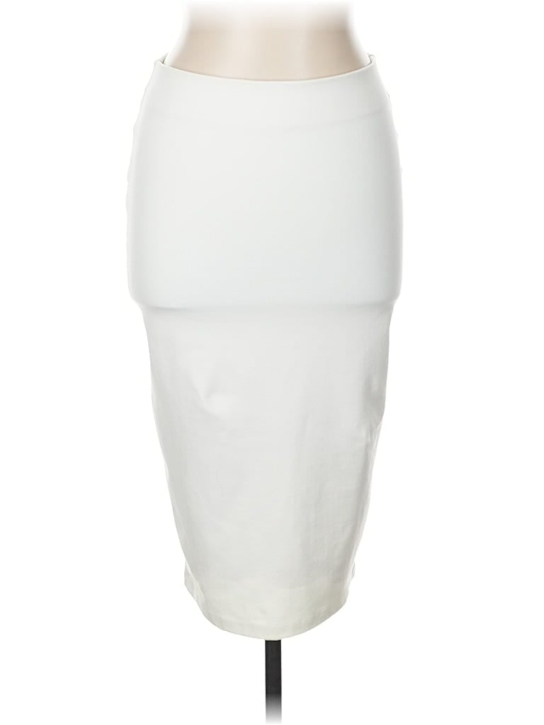 Pre-owned David Lerner Formal Skirt In White