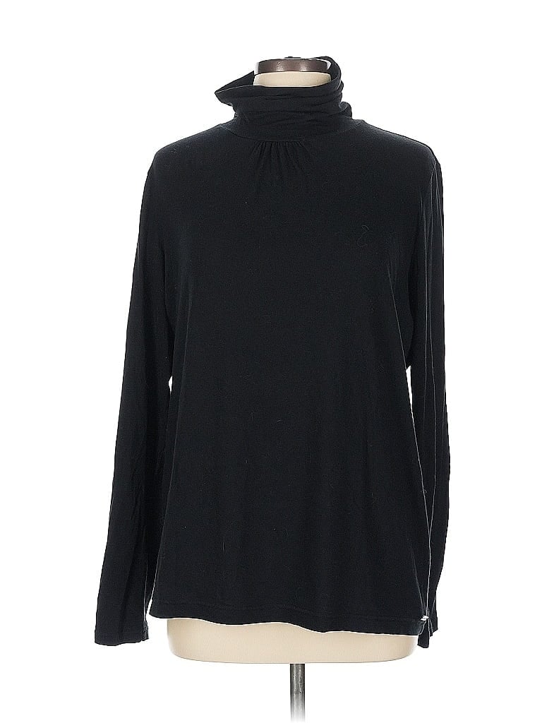 Worth New York Black Ivory Turtleneck Sweater Size L - photo 1