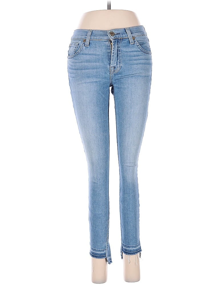 Pre-owned 7 For All Mankind Jeans In Blue