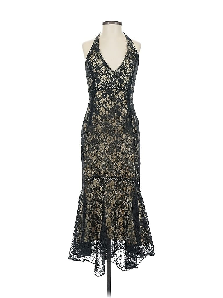 David Meister 100% Polyester Black Cocktail Dress Size 2 - photo 1