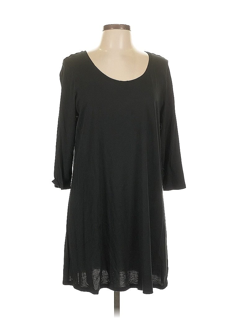 Pre-owned Purejill 3/4 Sleeve T-shirt In Black