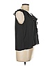 Zara Basic Black Sleeveless Blouse Size L - photo 4