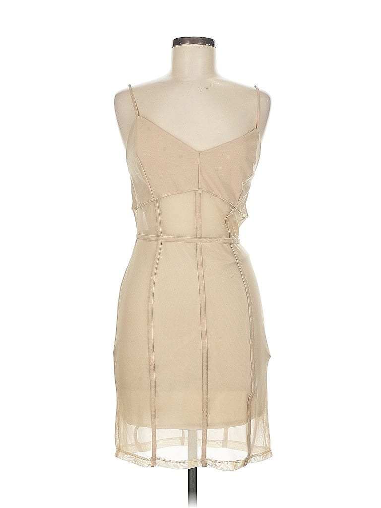 Charlotte Russe Tan Cocktail Dress Size M - photo 1