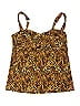 Jantzen Animal Print Brown Swimsuit Top Size 10 - photo 1