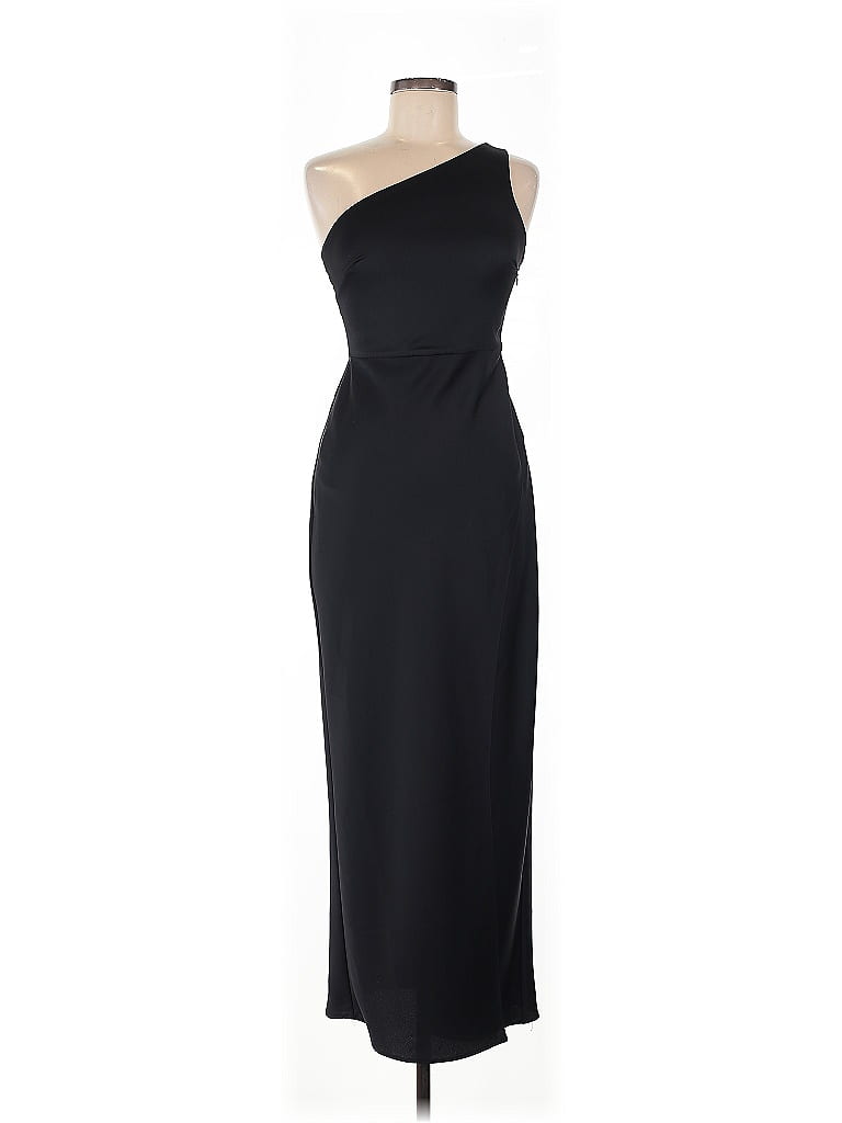 BHLDN 100% Polyester Black Cocktail Dress Size 2 - photo 1