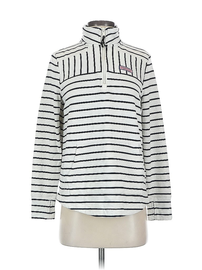 Pre-owned Vineyard Vines Fleece Jacket In White