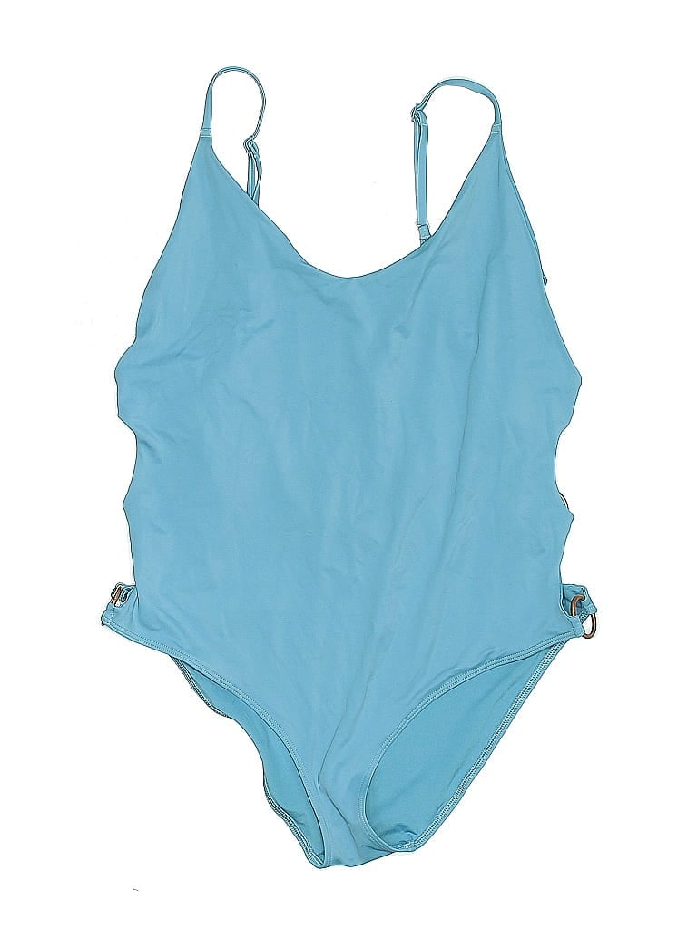 Pre-owned Aerie One Piece Swimsuit In Blue