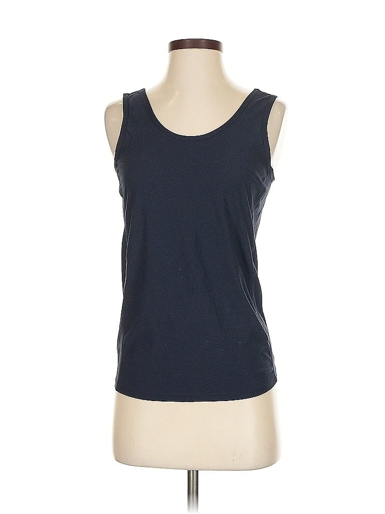 Pre-owned Active By Old Navy Sleeveless Top Blue Scoop Neck Tops