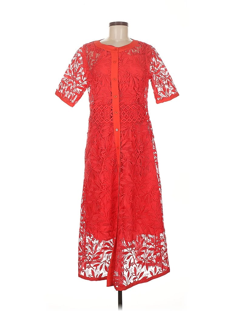 Pre-owned Per Se By Carlisle Cocktail Dress In Red