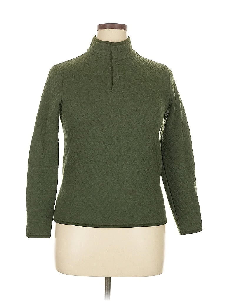 Pre-owned Unbranded Turtleneck Sweater In Green