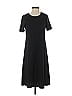 Susan Graver Solid Black Casual Dress Size XS - photo 1