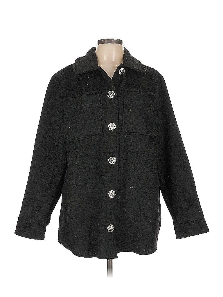 Pre-owned Express Coat In Black