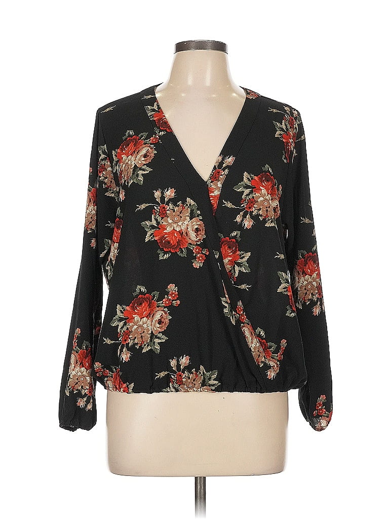 Click to view more detailed imagery on our partner's website Pre-owned Veronica M Long Sleeve Blouse In Black