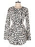 StyleStalker 100% Polyester Animal Print Ivory Romper Size S - photo 1