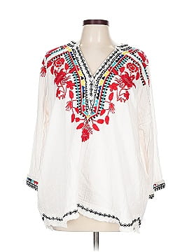Johnny Was 3/4 Sleeve Blouse