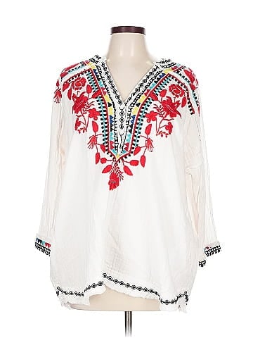 Johnny Was 3/4 Sleeve Blouse (view 1)