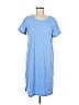 Jessica Simpson Solid Blue Casual Dress Size M - photo 1