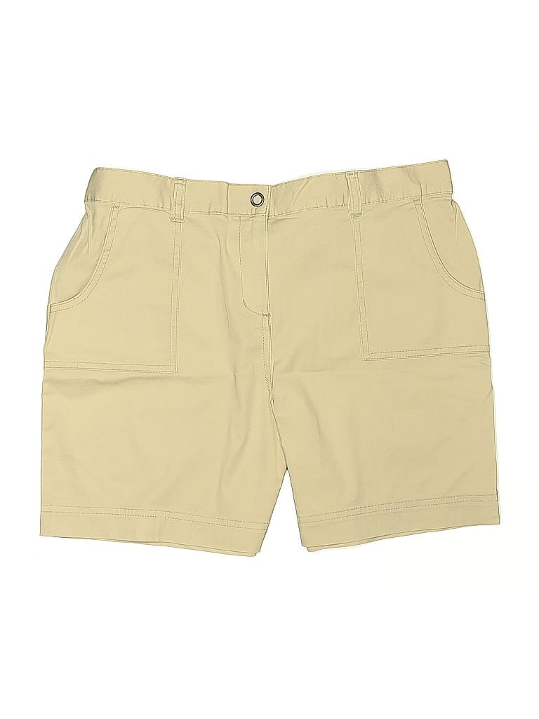 Pre-owned Karen Scott Khaki Shorts In Brown