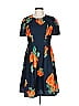 Mcginn 100% Polyester Floral Blue Casual Dress Size 10 - photo 1