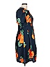Mcginn 100% Polyester Floral Blue Casual Dress Size 10 - photo 4