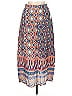 HD in Paris Print Blue Casual Skirt Size 10