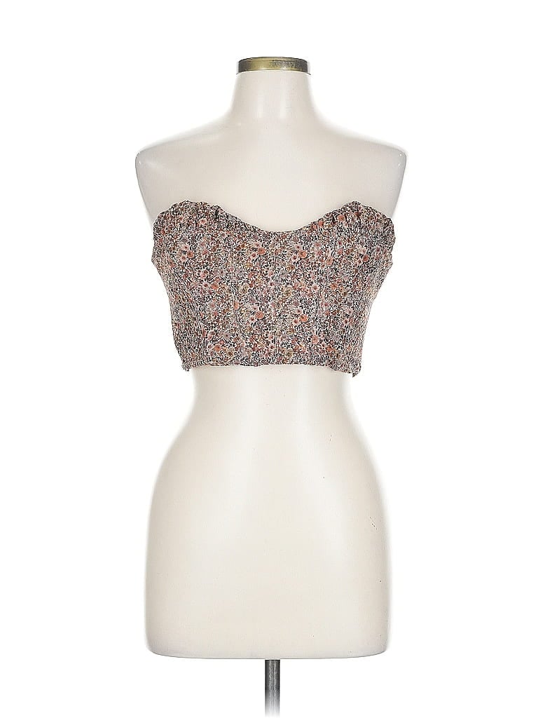 Pre-owned Mistress Rocks Los Angeles Sleeveless Blouse In Brown