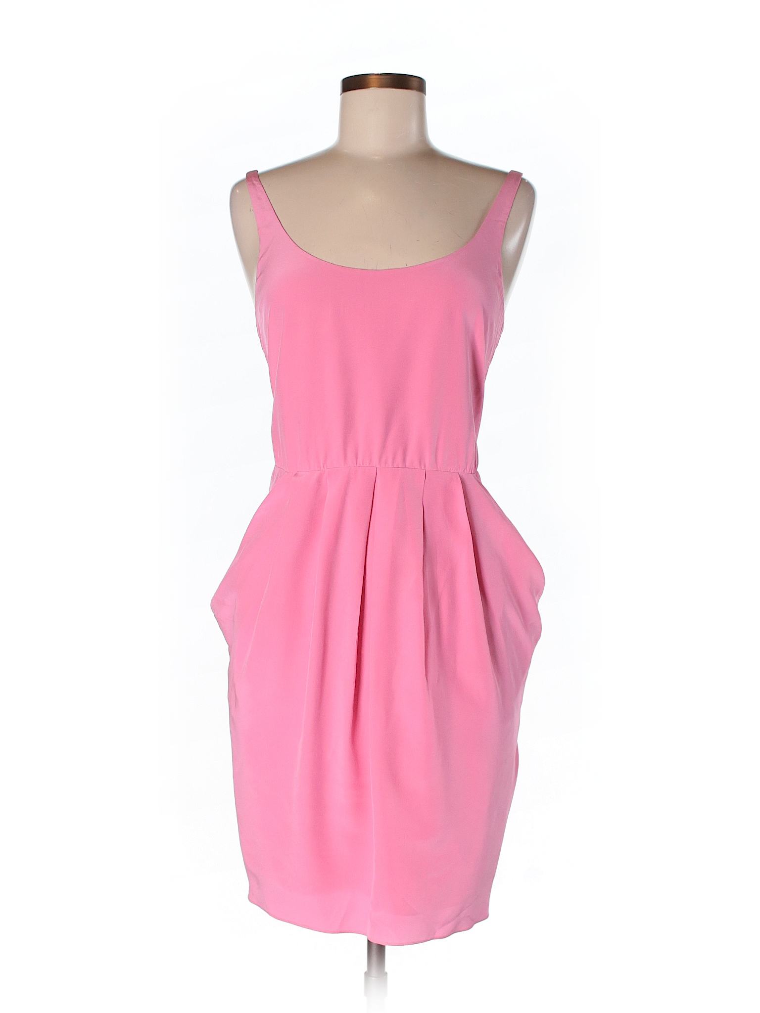 Rebecca Taylor 100% Silk Solid Light Pink Casual Dress Size 6 - 79% off ...