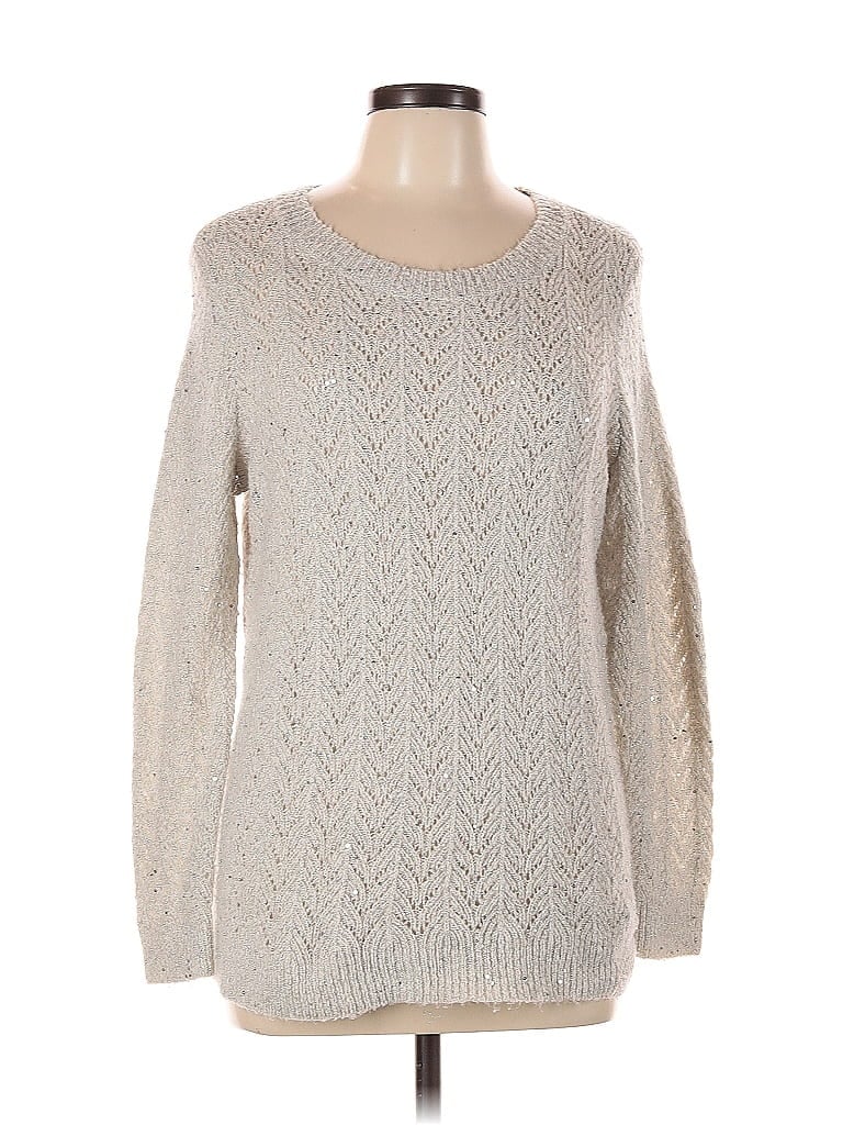 Pre-owned Talbots Pullover Sweater In Silver