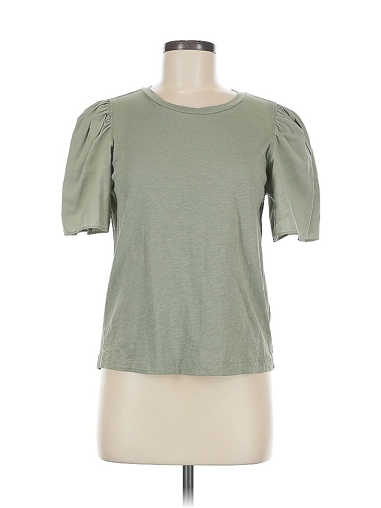 Pre-owned Ann Taylor Loft Short Sleeve T-shirt In Green