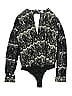 Foreign Exchange 100% Polyester Black Bodysuit Size S - photo 1