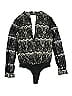 Foreign Exchange 100% Polyester Black Bodysuit Size S - photo 2