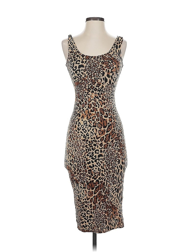 Pre-owned Bar Iii Cocktail Dress In Brown