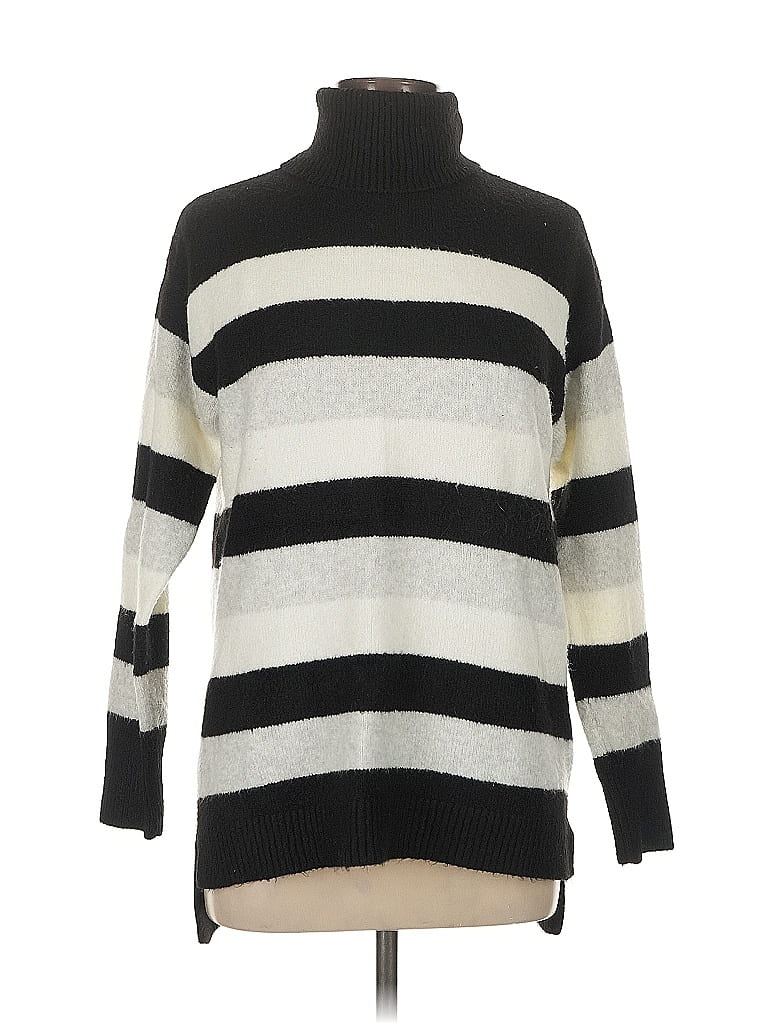 Pre-owned Talbots Turtleneck Sweater In Black