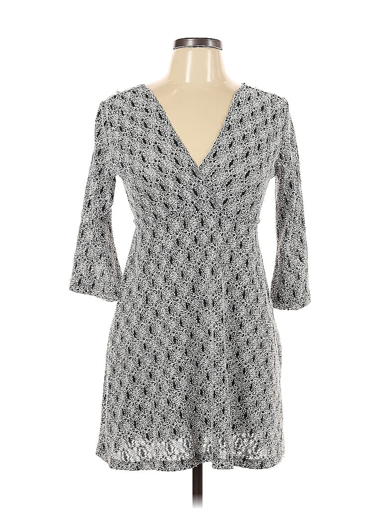 Pre-owned J Valdi Casual Dress In Gray