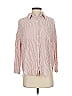 Sam Edelman 100% Viscose Stripes Pink 3/4 Sleeve Button-Down Shirt Size S - photo 1