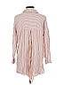 Sam Edelman 100% Viscose Stripes Pink 3/4 Sleeve Button-Down Shirt Size S - photo 2