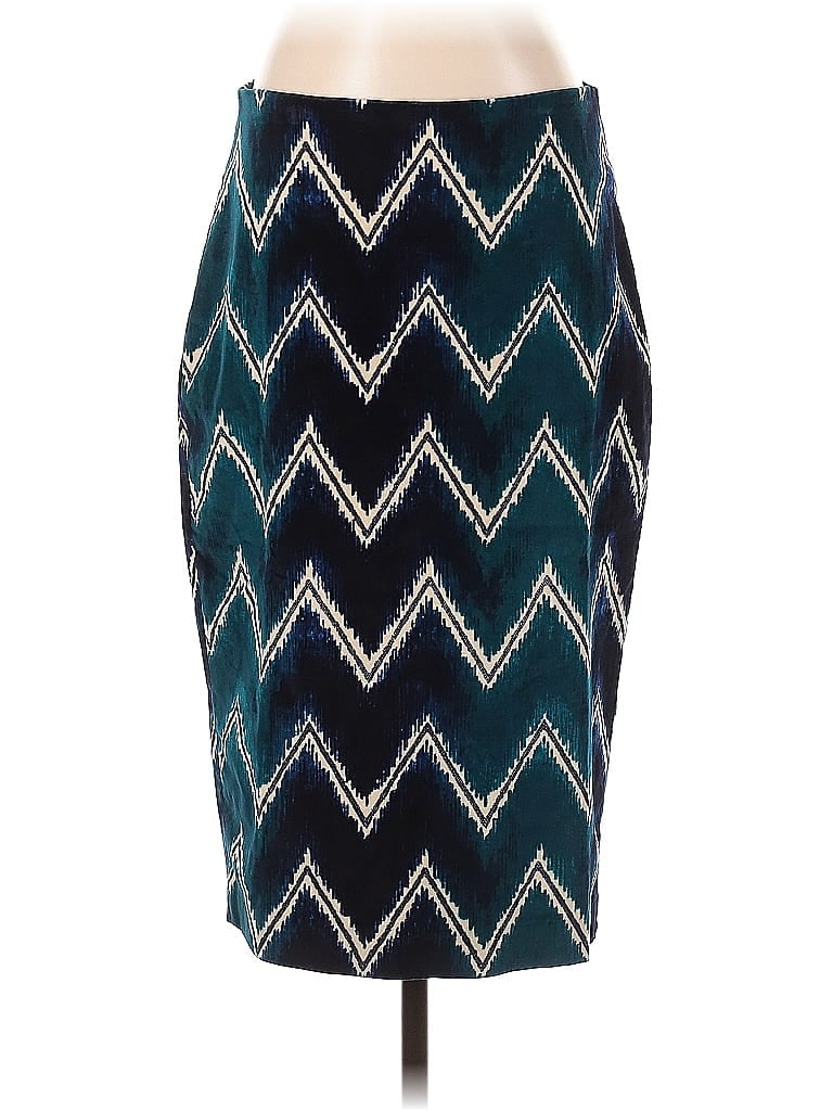 Samantha Sung Wool Skirt In Blue