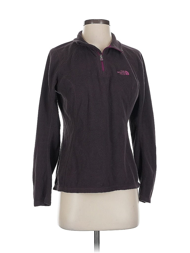 Pre-owned The North Face Fleece Jacket In Burgundy