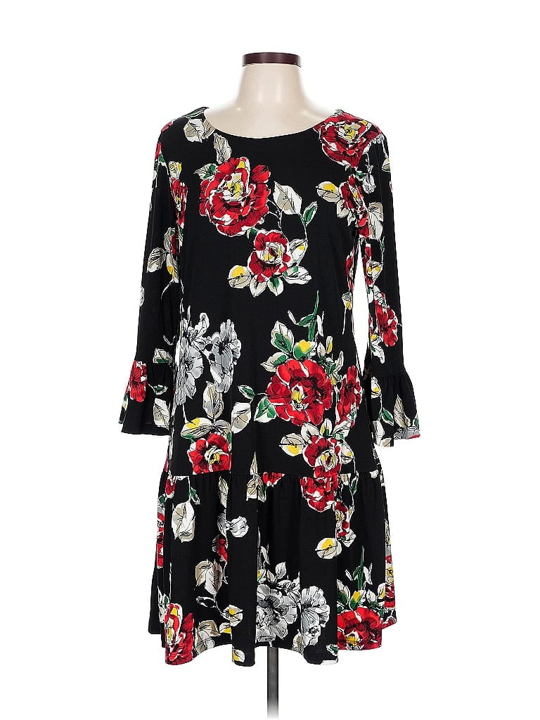 Pre-owned Connected Apparel Casual Dress In Black