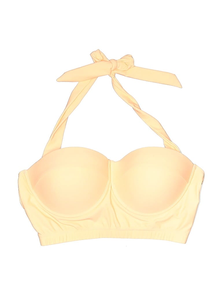 Pre-owned Unbranded Swimsuit Top Yellow Swimwear