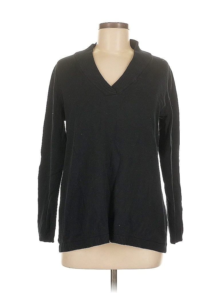 Pre-owned Soft Surroundings Pullover Sweater In Black