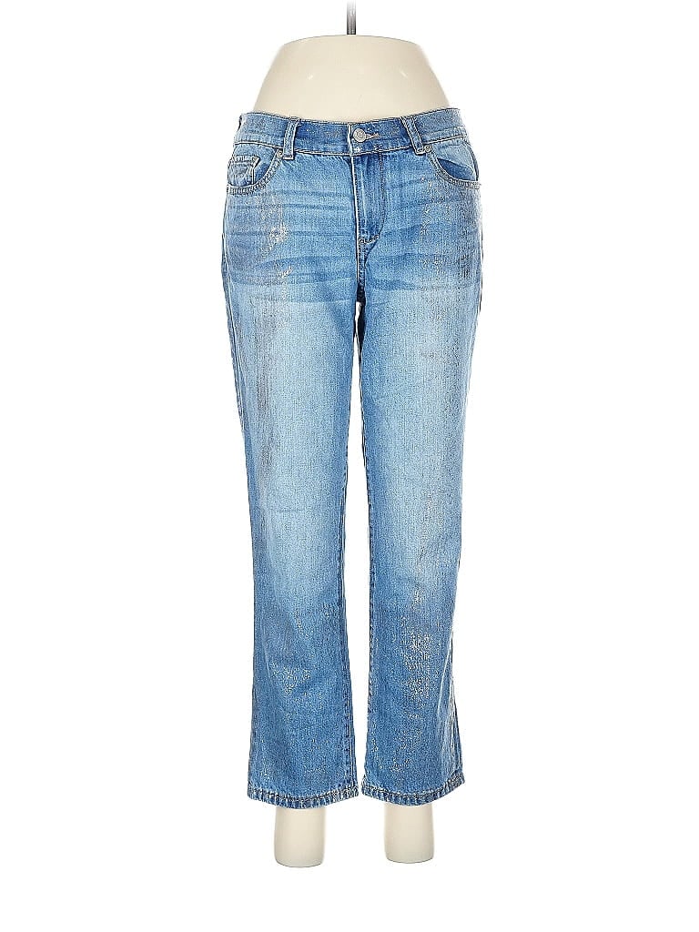 Soho JEANS NEW YORK & COMPANY 100% Cotton Hearts Blue Jeans Size 8 - photo 1