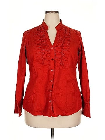 Ashley Stewart Long Sleeve Blouse (view 1)